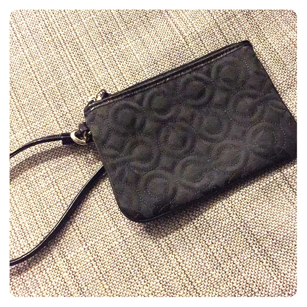 Black Coach wristlet